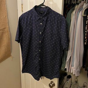 Banana Republic Men's Short Sleeve Oxford